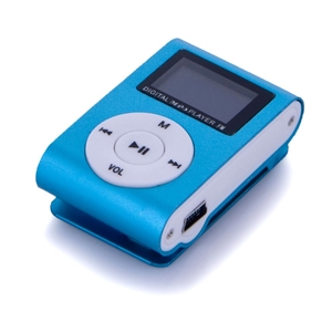 Metal Clip Digital MP3 Player with LCD Screen